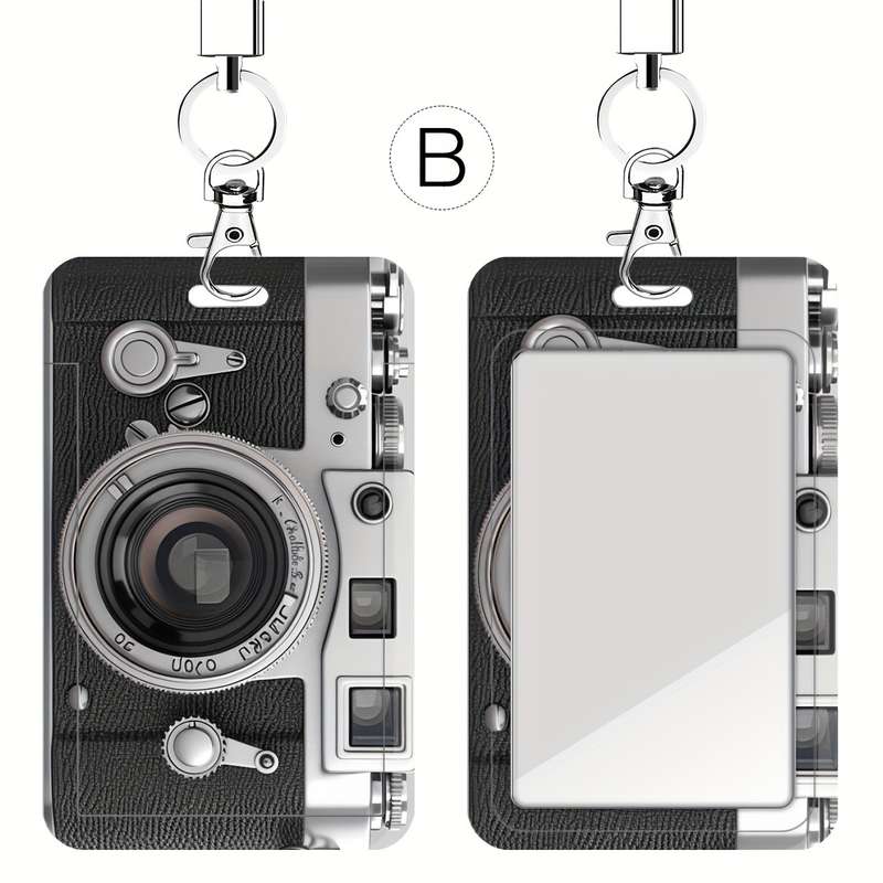 1pc A Retro Camera-Themed Card Holder for Doctors And Nurses Suitable for Bus Cards And Student ID
