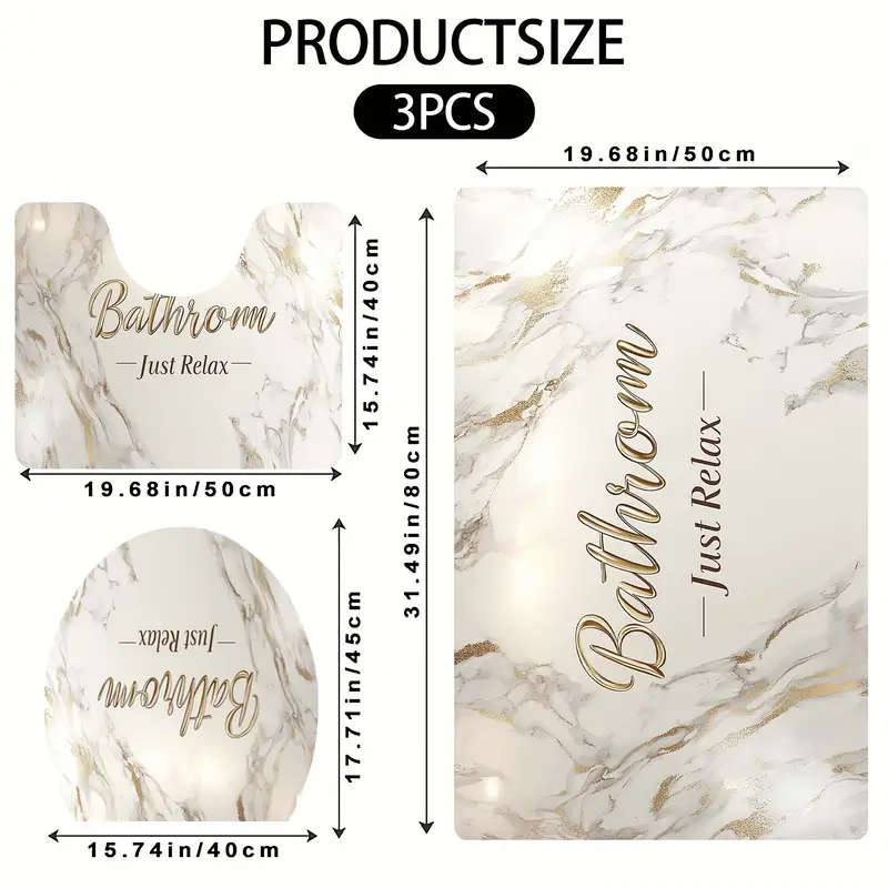 New Design Bathroom Mat Set