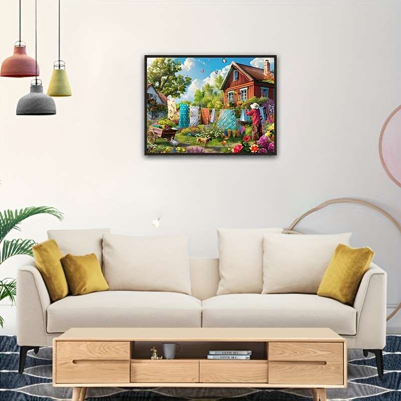 1000pcs Puzzle boardcard jigsaw puzzle Countryside Scene Puzzle Ideal for Adults 1000