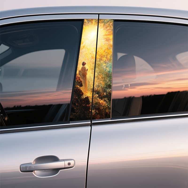 2pcs Jesus Christian Themed Stickers