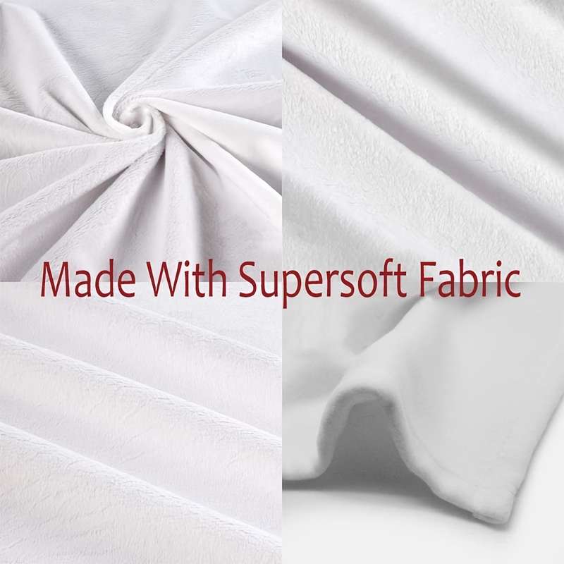 1ps Blanket Color White size 180x200cm