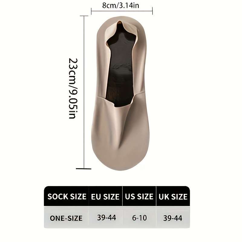 5 Pairs Light Grey One Size High Elastic Socks