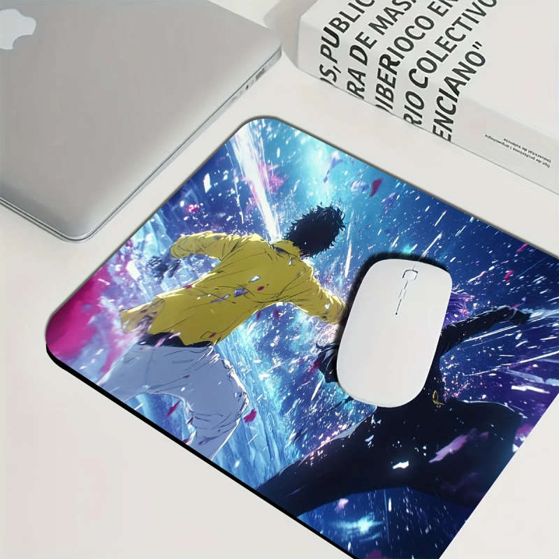 1pc 21x26cm Durable Gaming Mouse Pad with Vibrant Anime Design Waterproof Non-Slip
