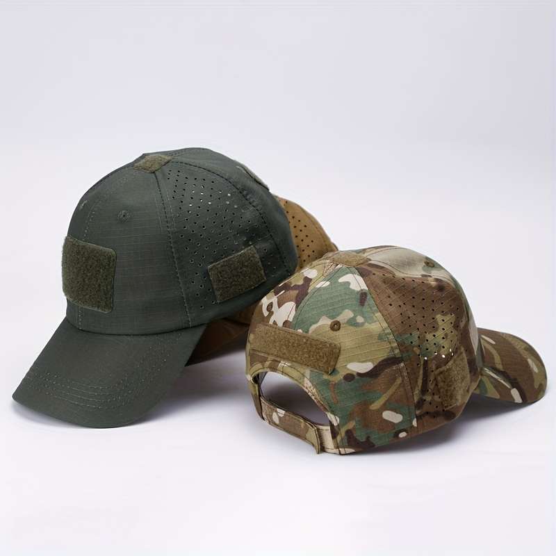 1pc Summer Men's Camouflage Baseball Cap Sun Protection Breathable Outdoor Hat Suitable for Fishing