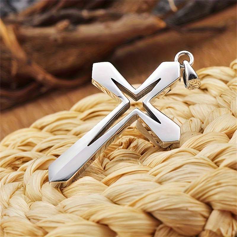 1 Piece Golden Jesus Theme Pendant