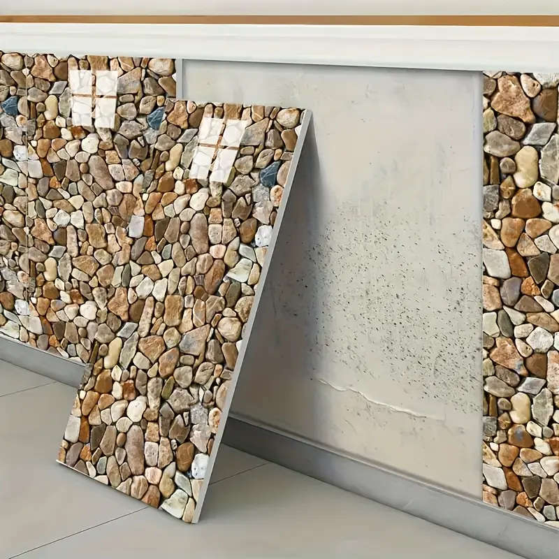 10-Pack Self-Adhesive Stone-Like Wallpaper