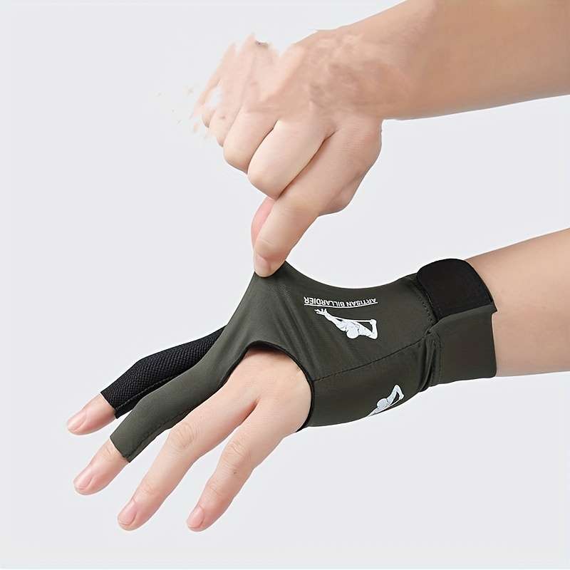1 Pair Black One Size Outdoor Sports Gloves