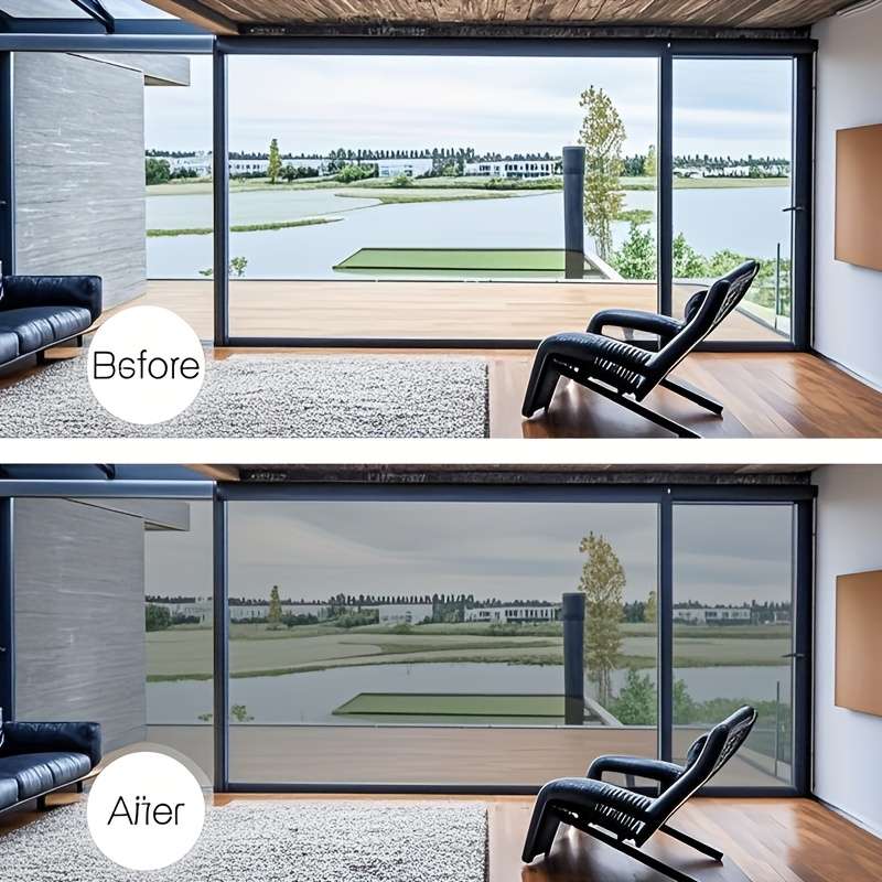 1pc Double Sided Silver  Solar Film Size 60cmx2m Door Window Sticker