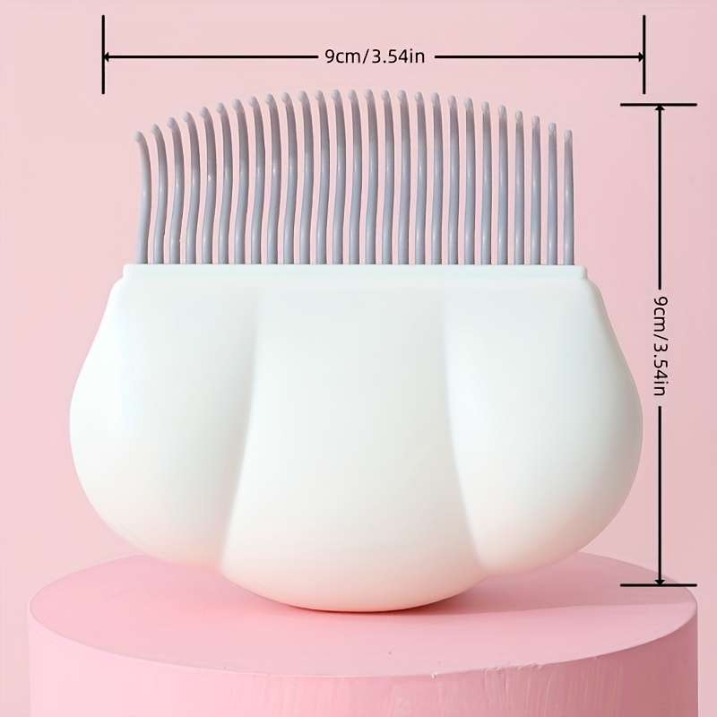 Shell White 2 Piece Set Pet Comb