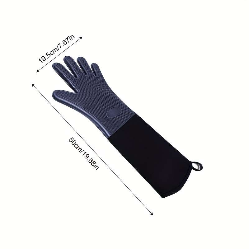 1pc Cellular Silicone Insulated Oven Gloves Thickened Heat-Resistant Baking Tools for High Temperat
