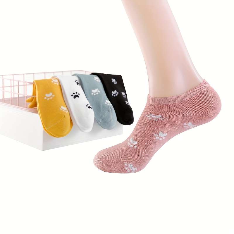 5 Pairs Multicolor Asian One Size High Elastic Socks