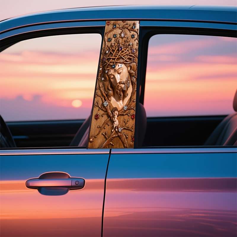 2PCS Set   Left And Right   Jesus Christian Themed Stickers