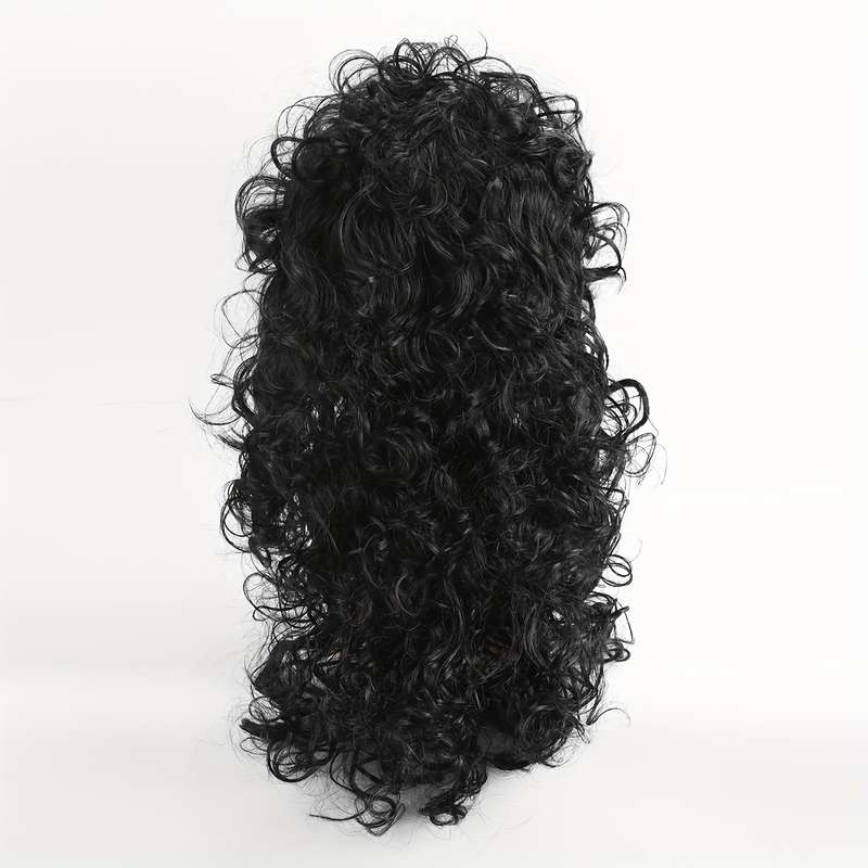 1Pc Black 60.96cm Fashion Design Wig