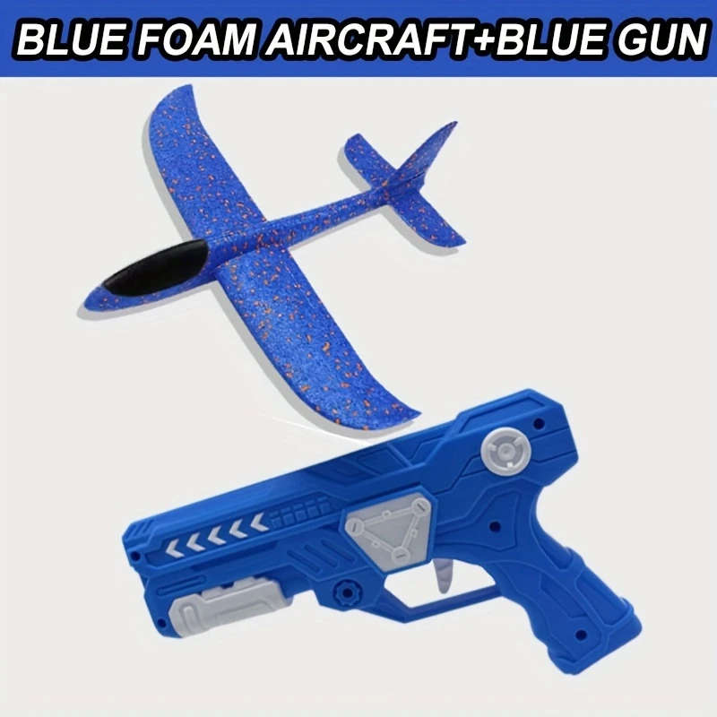 1pc Explosive Foam Air Gun Outdoor Toy Color sent randomly