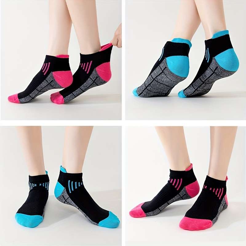 6 Pairs Mixed Colors One Size High Elastic Socks