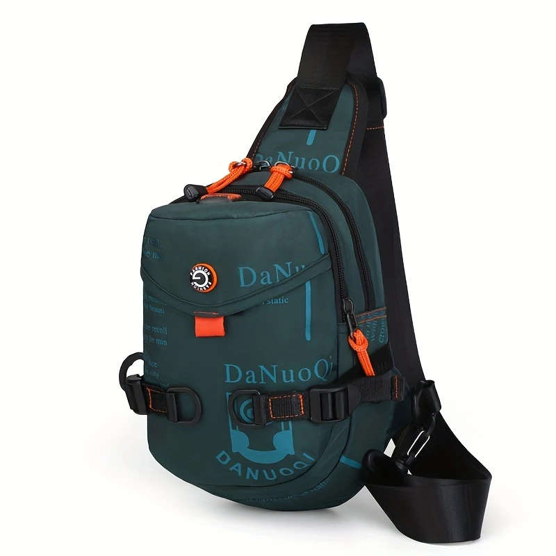 1pc Men's Sports Chest Bag Versatile Sling Backpack for Outdoor Activities Cycling Travel Durable