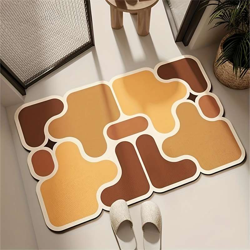 1Pc Iridescent 50x80cm 31.4x19.6inch Floor Mat