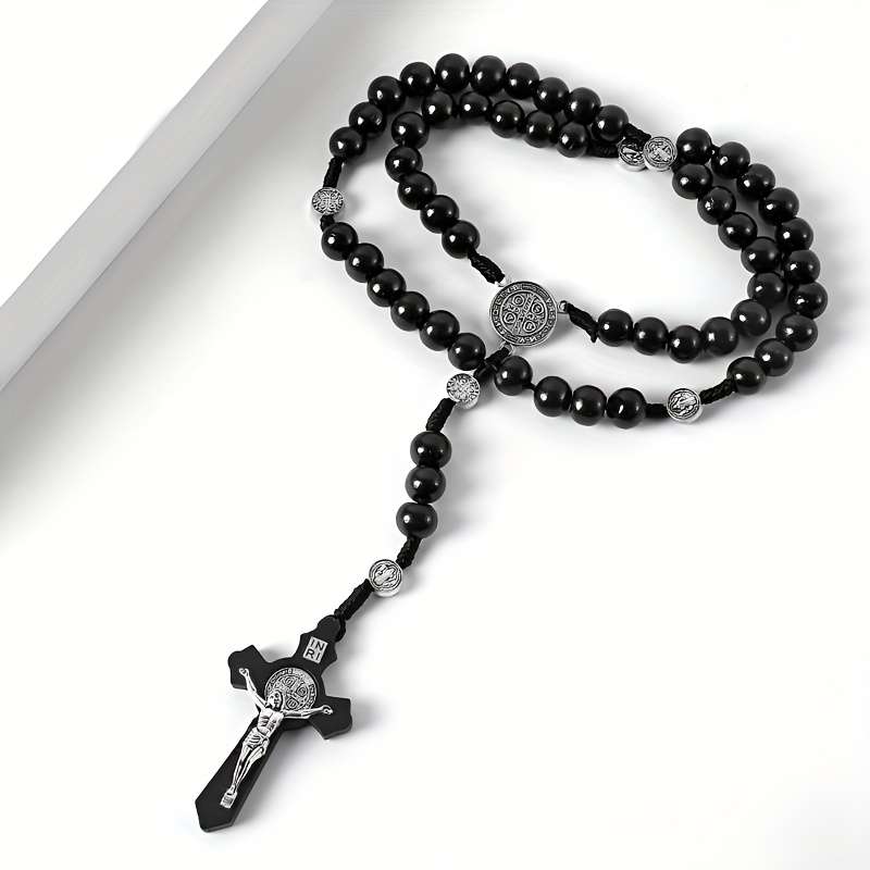 1 Piece A Brown Jesus Theme Pendant
