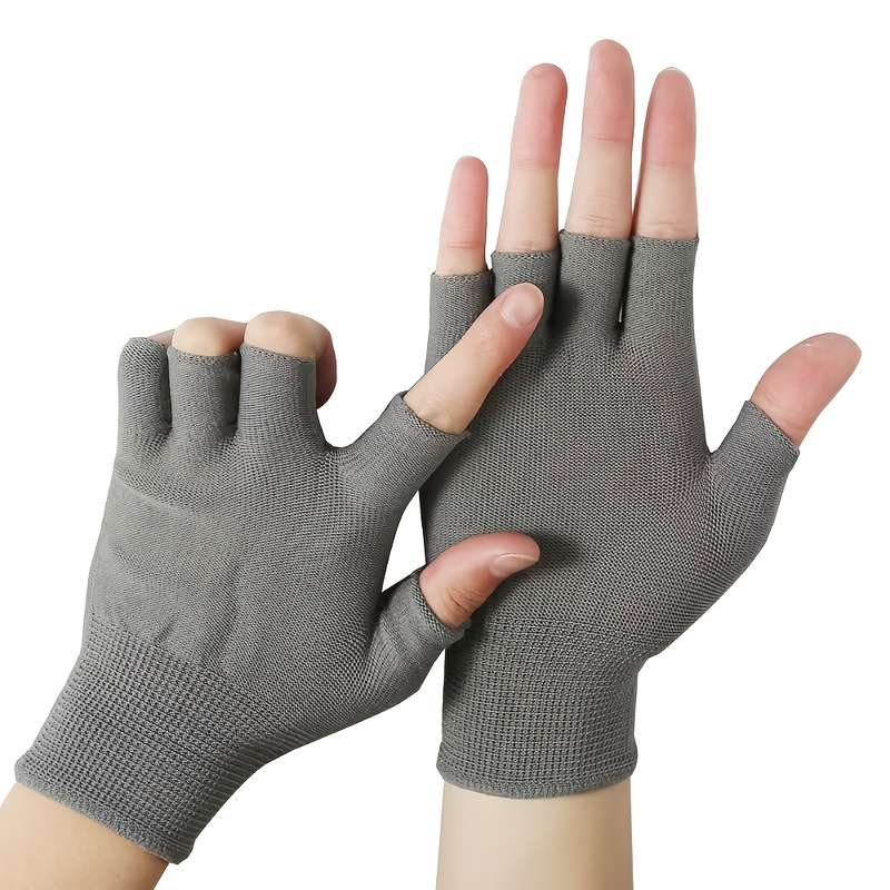 1Pair Gray Multi Purpose Work Gloves
