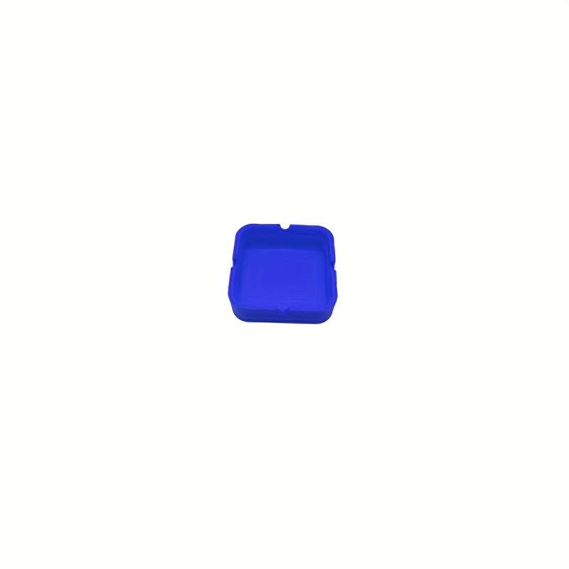 1pc Silicone Ashtray High Temperature Resistant Portable Square Design for Office Home Hotel