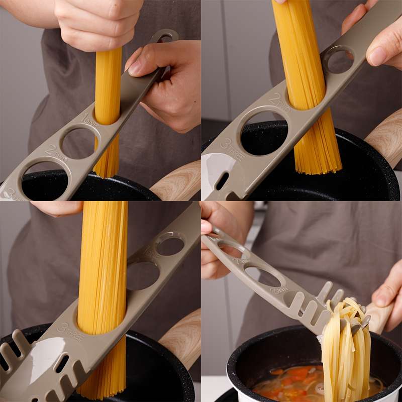 1pc Creative PP Powder Spoon Multifunctional 3-hole Powder Measuring Spoon Household Noodle Spo