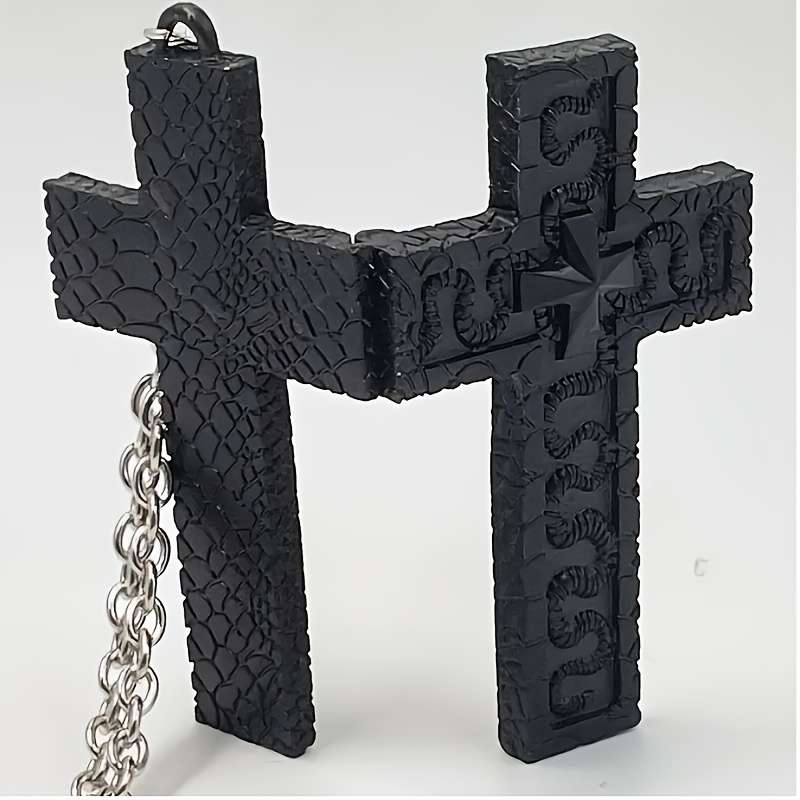 1 Piece Dark Black Jesus Theme Pendant
