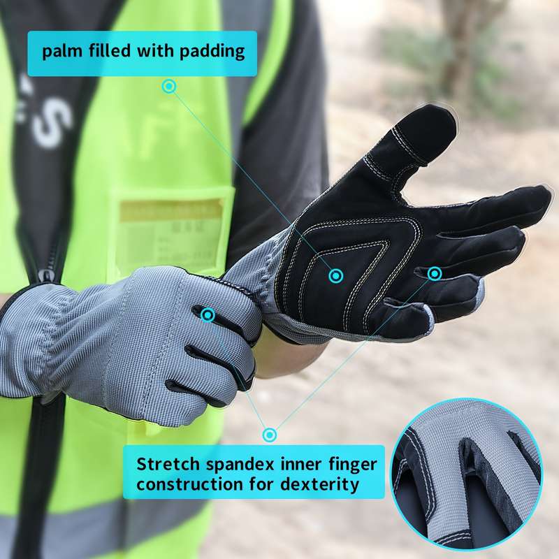 1 Pair Grey Size M Outdoor Sports Gloves