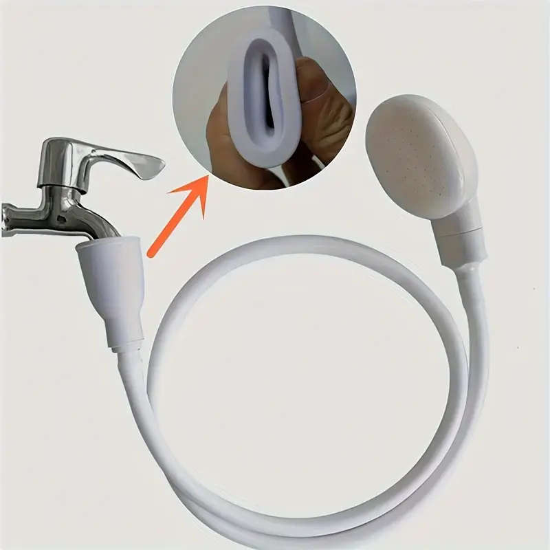 1pc Versatile Portable Faucet Sprayer Hose Perfect for Pet Bathing Hair Washing Watering Plants RV E