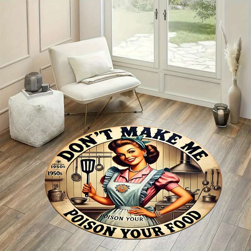 1Pc Round 47x47inch 120x120cm Floor Mat