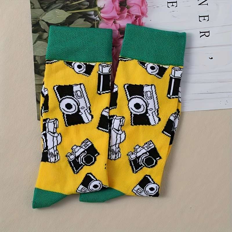 1 Pair Mixed Color One Size Socks