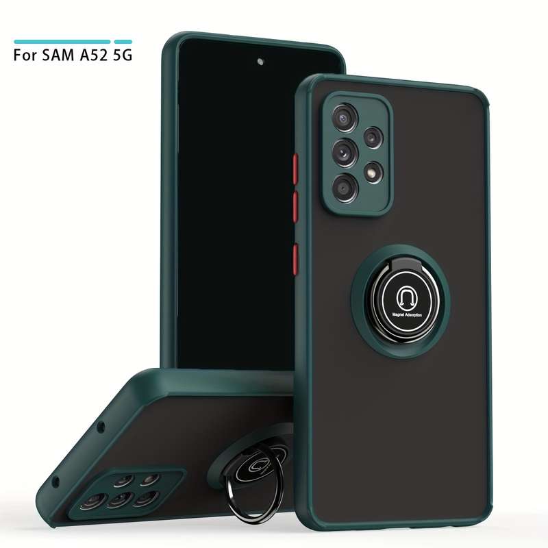 1pc Dark Green For Samsung Galaxy A52 Phone Cases