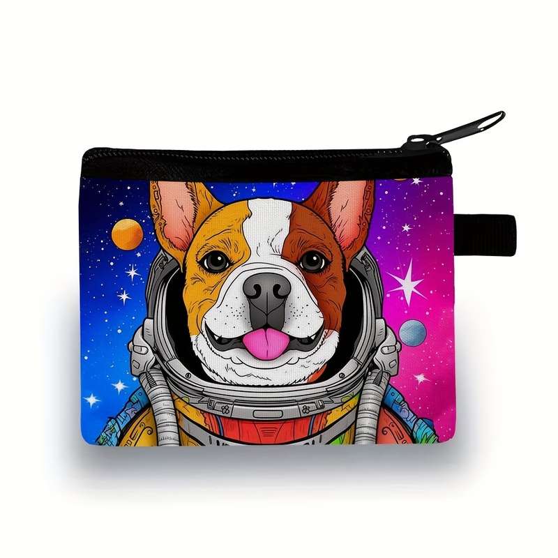 1pc Cute Dog Pattern Coin Purse Lightweight And Durable Can Be Used to Store Banknotes And Coins