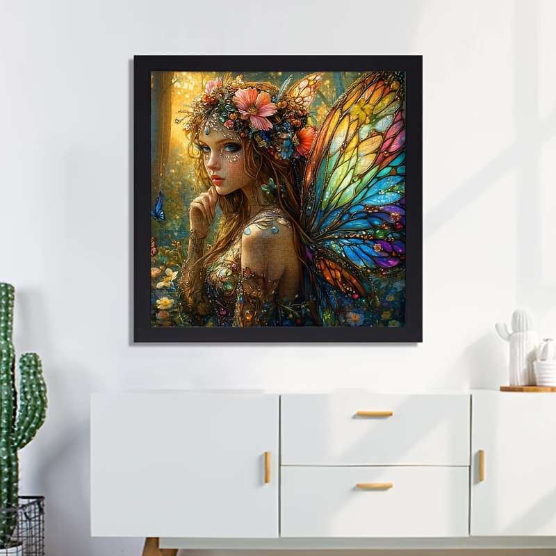 1000pcs Fantasy Fairy Puzzle Vibrant Butterfly Wing Art Challenging DIY Brain Tease