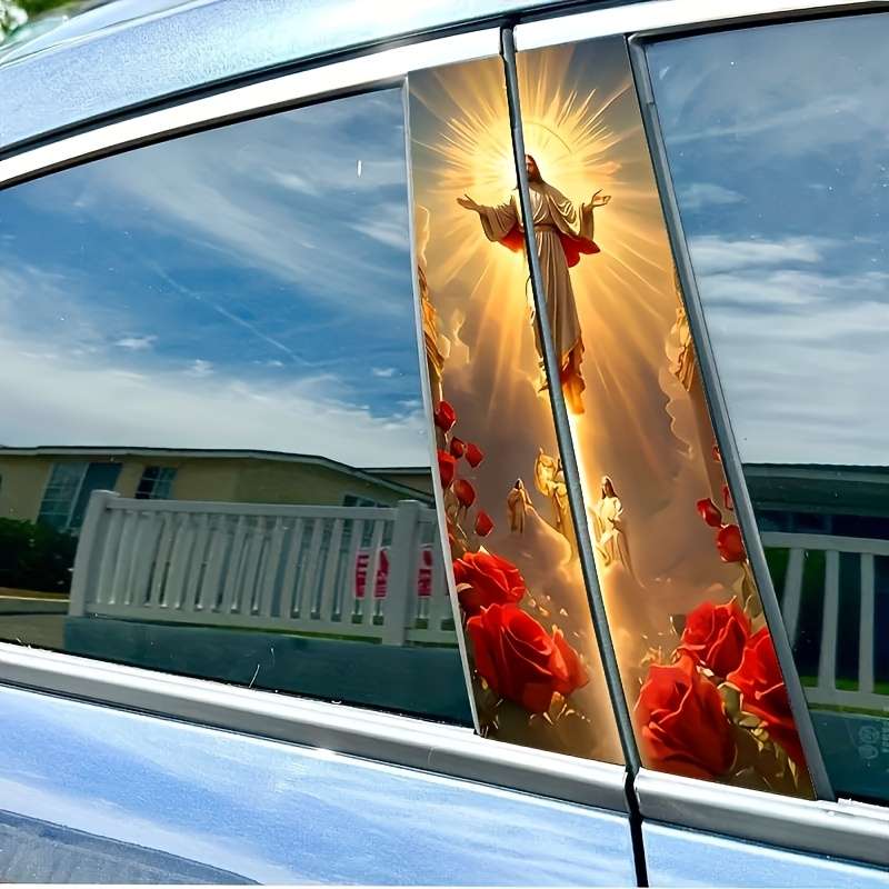 2PCS Jesus Christian Themed Stickers
