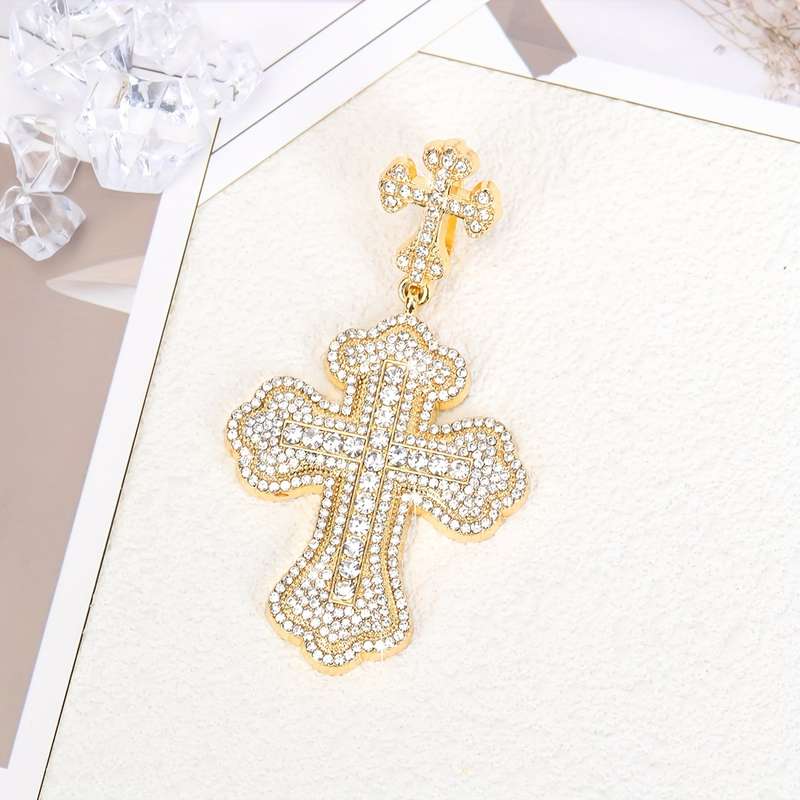 1 Piece Golden Jesus Theme Pendant