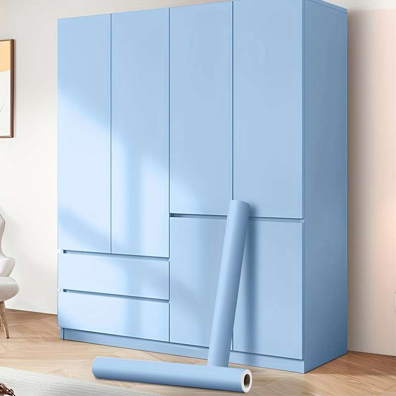1PC Wall StickersLight Lake Blue60cmX10m