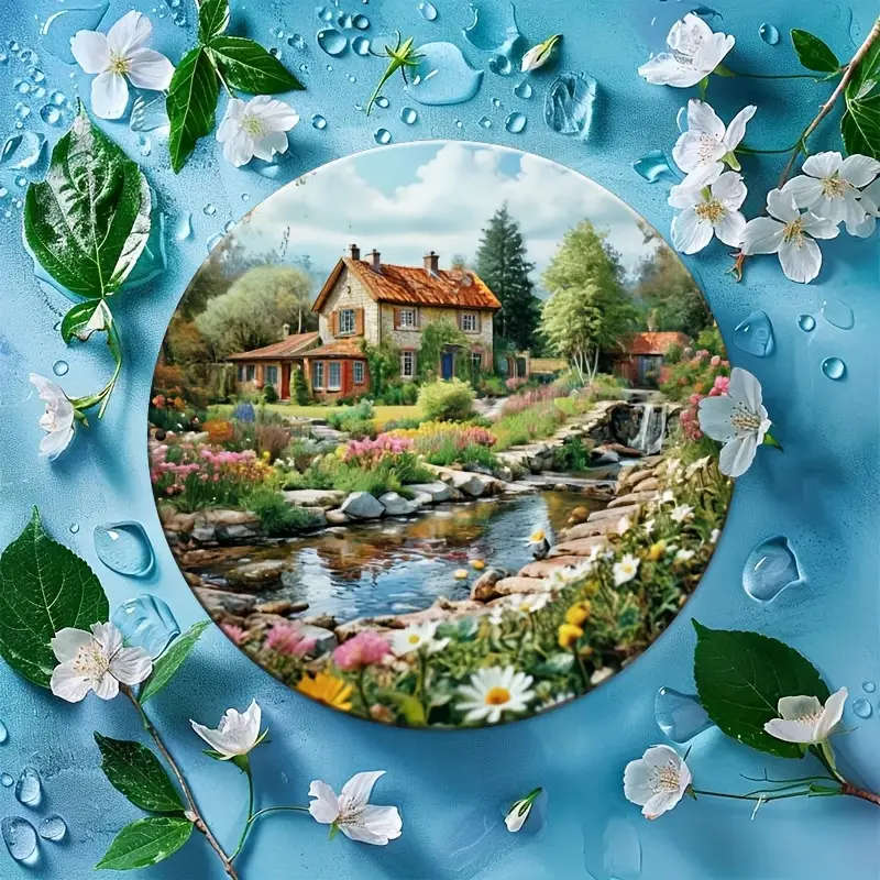 1pc 2D Flat Aluminum Tin Painting Poster Wall Art 20x20cm for Kitchen Club Bar Home and Decoration B