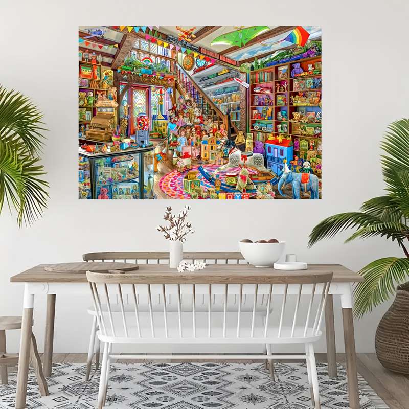 1000pcs High-Quality Paper Jigsaw Puzzle Toy Store Theme for Adults Vivid Colors