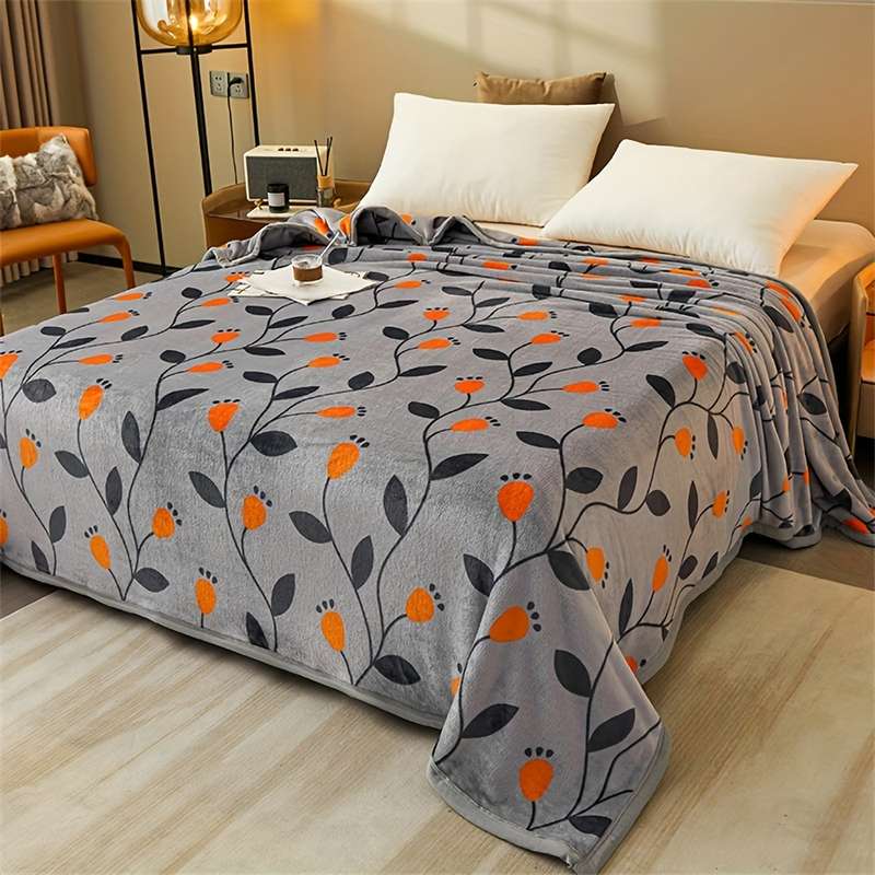 1ps Blanket Color Yushu Flowers size 200x230cm