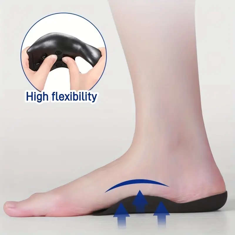 1pc Pair of Foot Support Pads for Arch Relief Comfortable Rubber Inserts with Shock Absorption and P