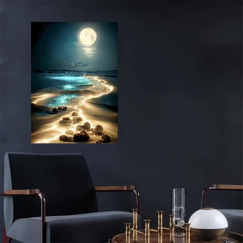 1000pcs Moonlight Beach Puzzles for Adults Birthday Halloween Thanksgiving Easter