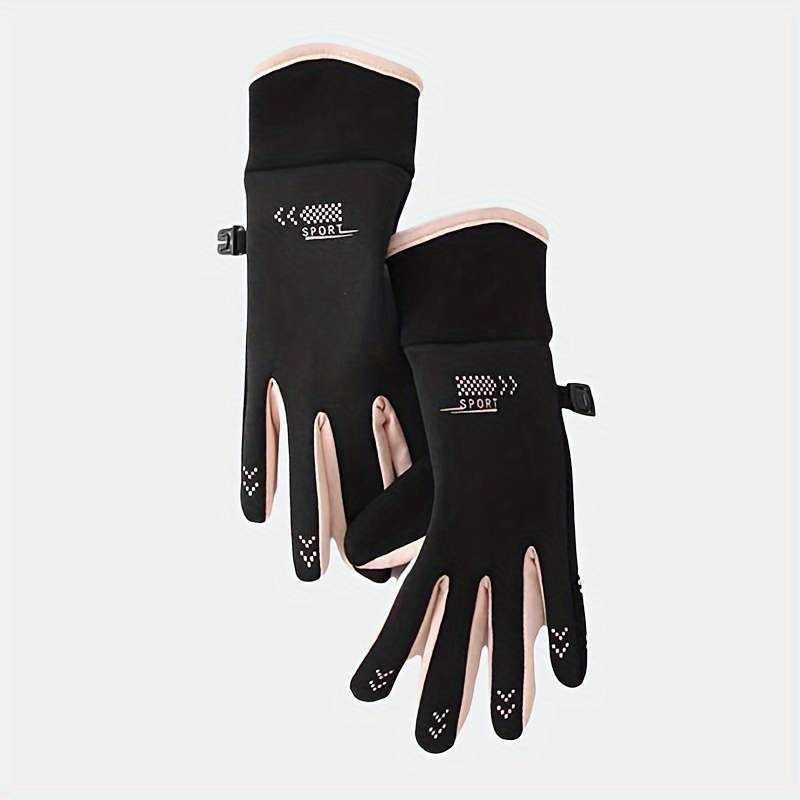 1 Pair Grey Warm Gloves