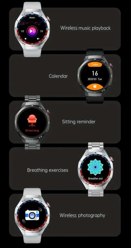   watch   smartwatch 1 53 inch hd tft display wireless 5 3   assistant multiple sports   wireless calling notifications usb rechargeable lithium polymer battery silicone strap weather compatible with   phones details 6