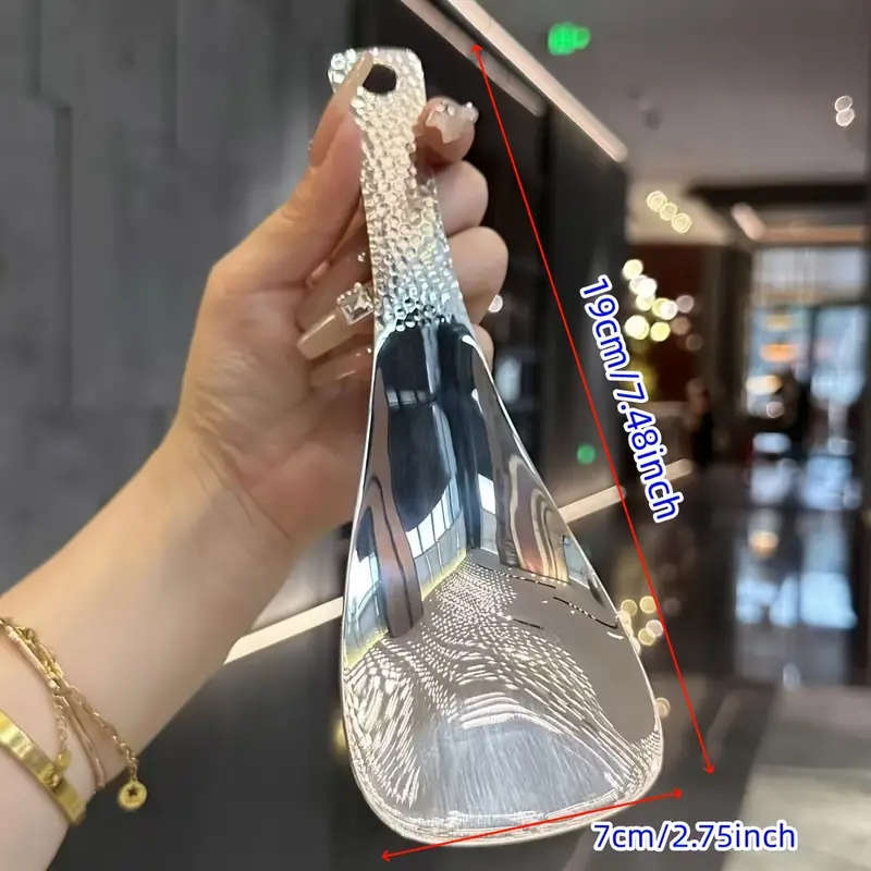 2 Piece Stainless Steel Spoons with Hammered Pattern & Decorative Handle
