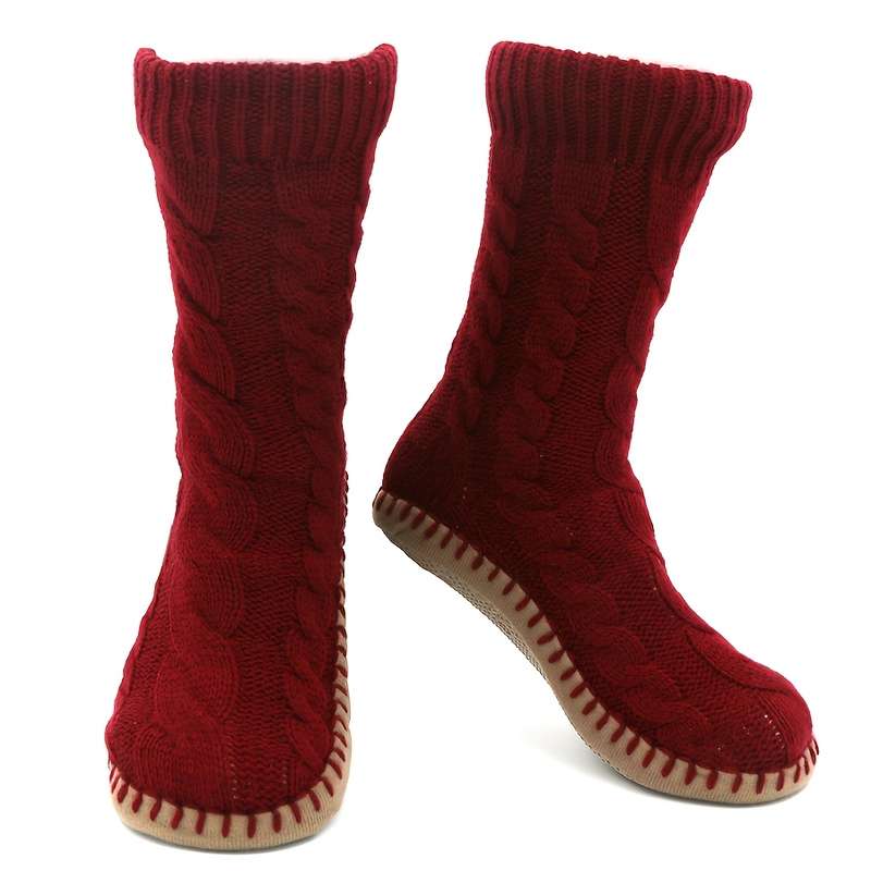 1 Pair Dark Red A L-XL 40-45 Socks