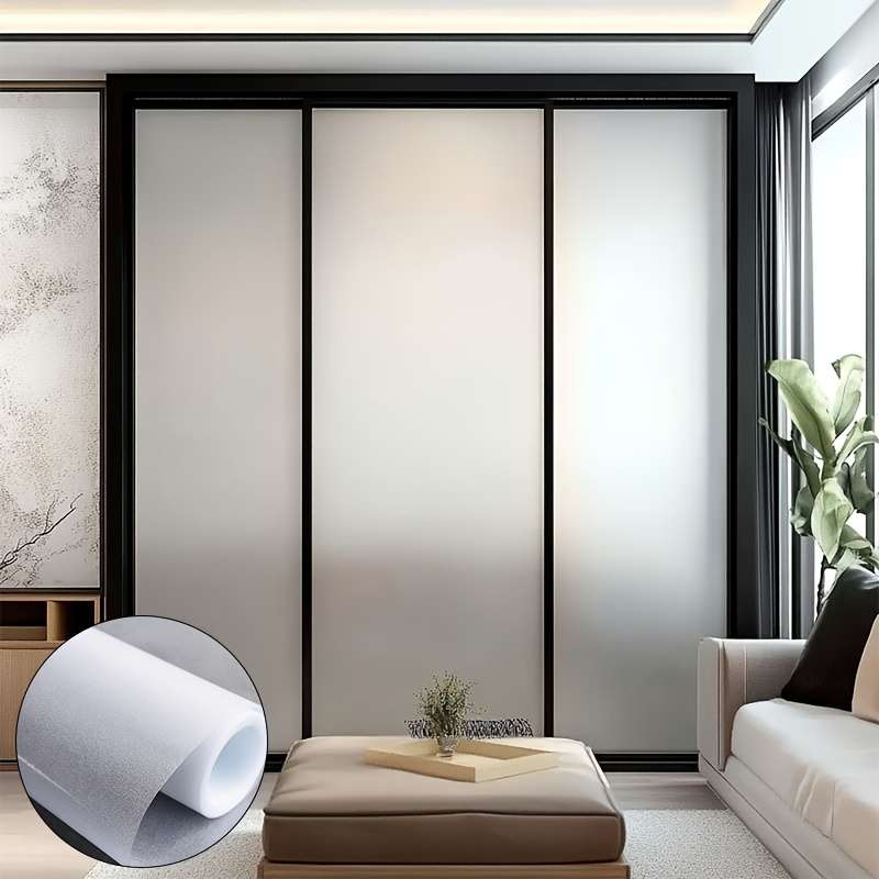 1pc Pure Matte Size 60x500cm  23.62x196.85IN Door Window Sticker