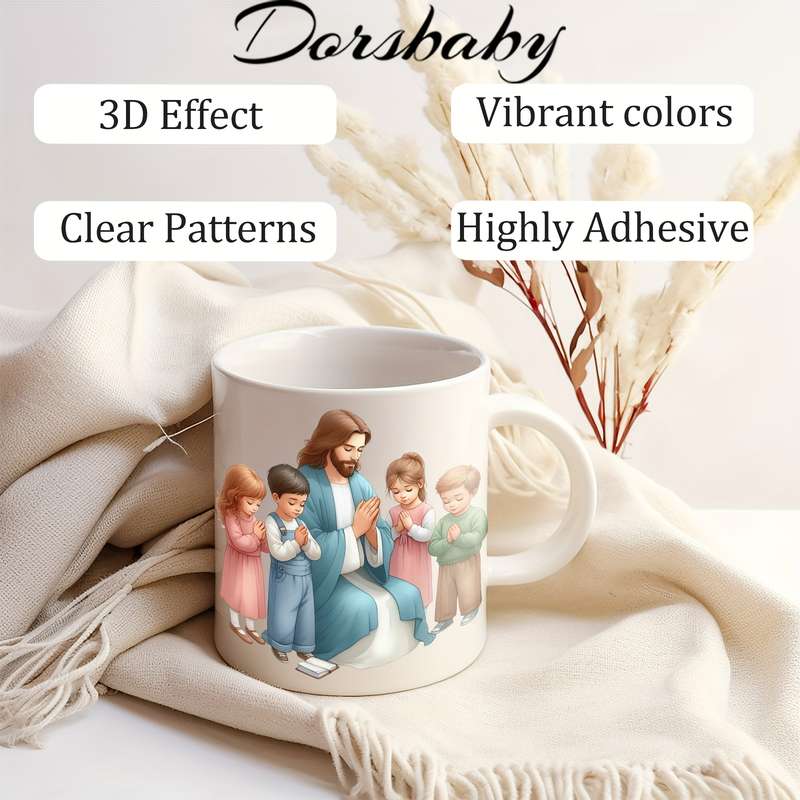 24PCS 1SET Jesus with Kids Jesus Christian Themed Stickers