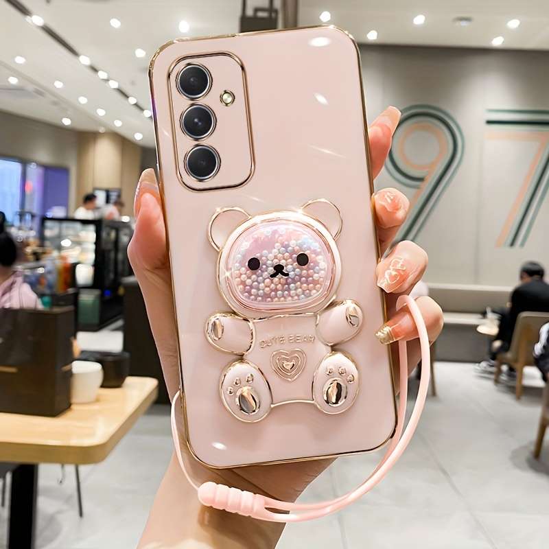 1pc Pink Color For Samsung Galaxy A55 Phone Cases