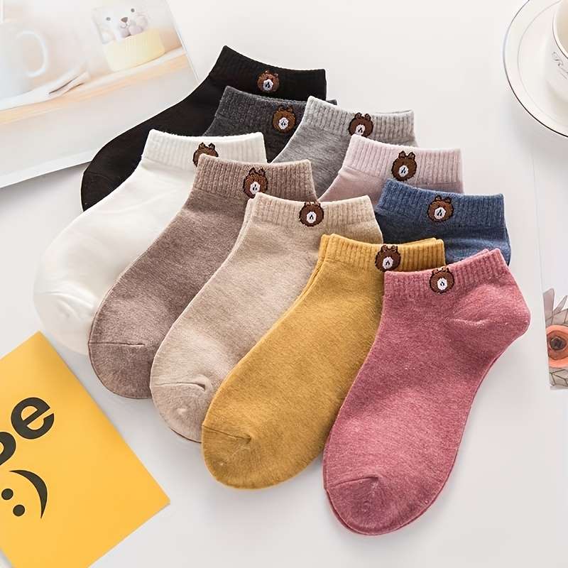 10 Pairs Colors Mixed One Size High Elastic Socks