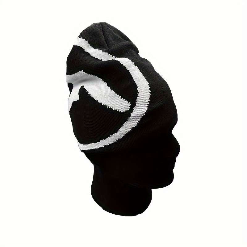 1pc Y2K Hip-Hop Style Knit Beanie Hat C Acrylic Stretchable Skull Cap Street Fashion Jacquard Desi